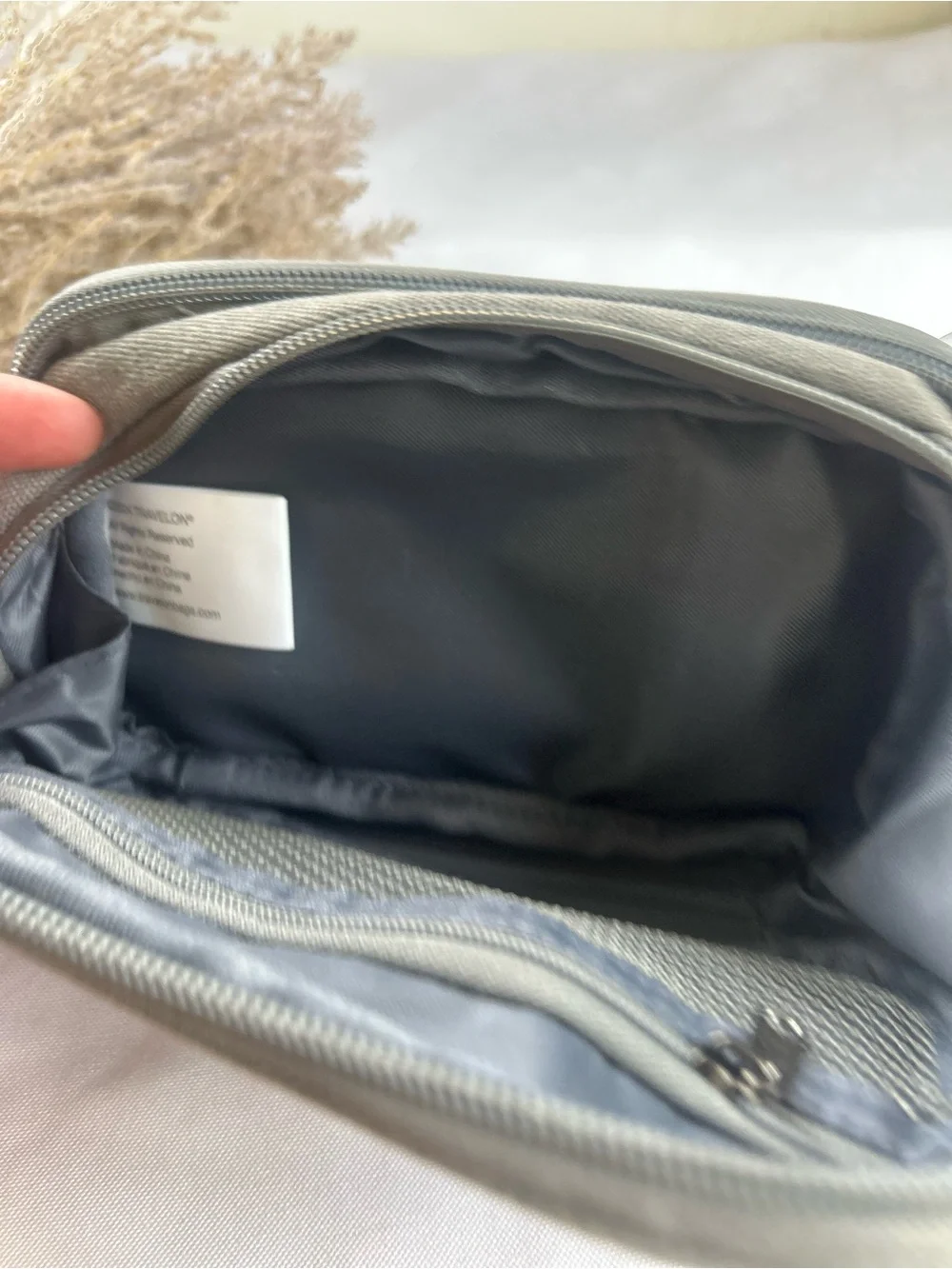 Olive Green Canvas Travelon Organizer Pouch